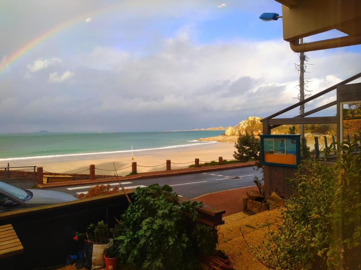 Appartement Vue Mer, Rdc, Plage De Trestrignel Perros-Guirec Eksteriør billede
